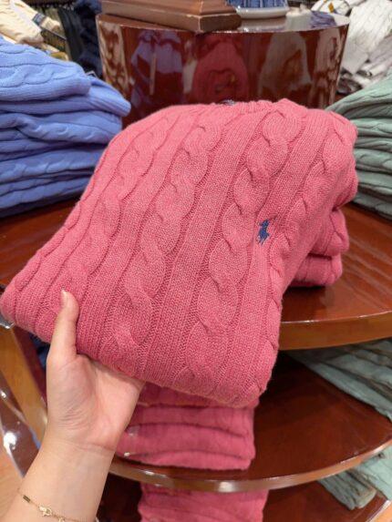 Brand gray knitted sweater: men's classic | comfortable | value for money wearing - pink, XXL