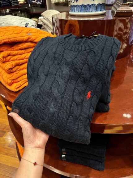 Men's Thick Blue Sweater: Comfortable Fabric | Daily/Office | Great Value Discount - BLACK, XXL