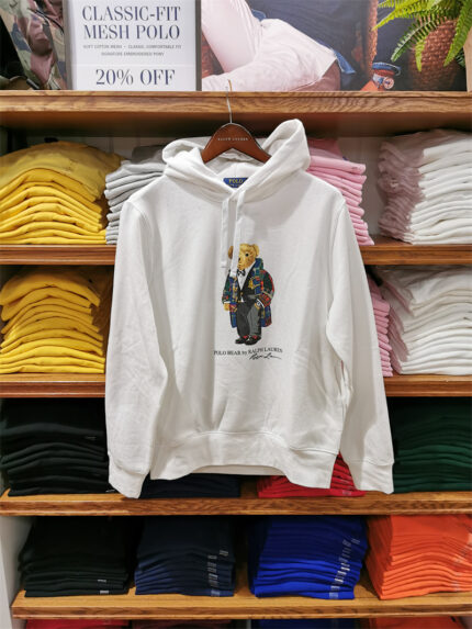 Brand Red Hoodie - Cool Leather Jacket Bear Printed Casual Sweatshirt, Suitable for Men's Fashion Street Wear - white, XL