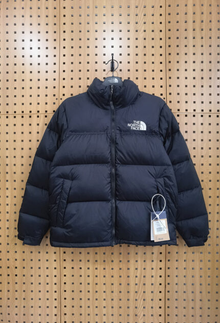 1996 vintage brand down jacket - navy blue and black quilted jacket, iconic men's warm winter clothing - BLACK, L