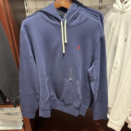 Khaki Brand Hoodie - Orange Pony Embroidered Soft Sports Shirt, Suitable for Men's Casual Daily and Office Wear - dark blue, XXL